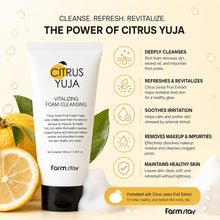 Load image into Gallery viewer, Citrus Yuja Vitlization Foam Cleanser
