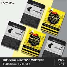 Load image into Gallery viewer, Sheet Mask Combo - Purifying &amp; Intense Moisture (Pack of 5)
