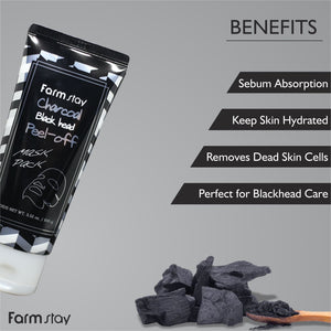 Charcoal Black Head Peel-Off Mask Pack